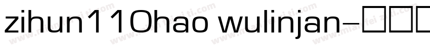 zihun110hao wulinjan字体转换